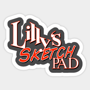 Lilly's Sketch Pad Logo Sticker